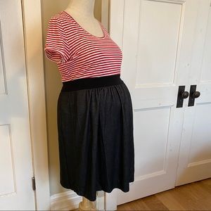 Cute Nautical Maternity Dress Sz Large